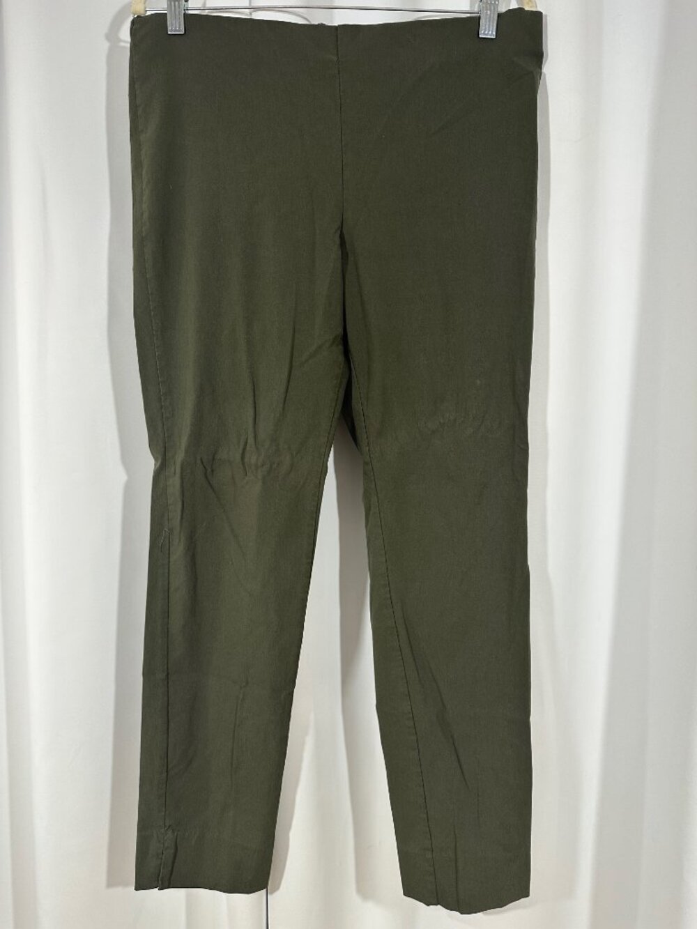 Who What Wear Olive Green Pull-On Pants Size 16W Stretch Career Casual
